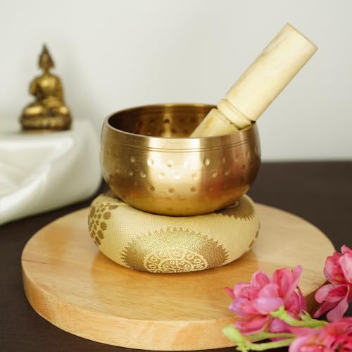 Bol chantant tibétain Ekhasa pour yoga et rituel de méditation à la maison au quotidien