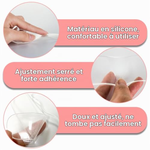 EIROVYA patch anti rides visage, patchs anti-rides réutilisables en silicone pour la prévention des rides de la peau, anti-rides pendant la nuit pendant le sommeil, 16 pièce – vue 3