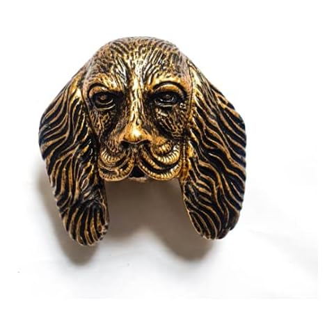 Manor Dog Ear Antique Brass Door Knocker Cover