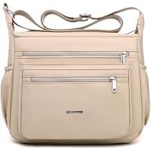 Women Shoulder Handbag Crossbody Bag Nylon Waterproof Roomy Multiple Pockets Bag Tote Top Handle Satchel