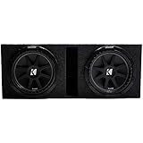 Kicker Comp Dual 12' Vented Subwoofer Box Loaded Enclosure (10C12-4)