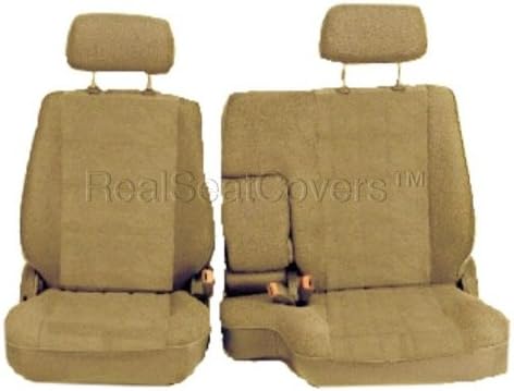 RealSeatCovers for A57 Toyota Pickup Front 60/40 Split Bench Seat Cover Premium Triple Stitched 10mm Thick Custom Made for Exact Fit