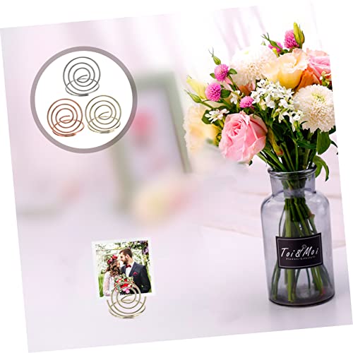 VILLCASE 105 Pçs Grampo De Cartão De Colocação De Desktop Suporte De Pirulito Suporte Redondo Suport