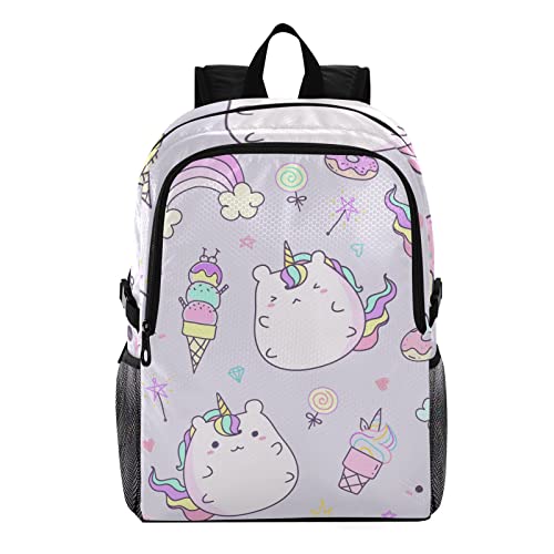 Sac à dos licorne pliable et imperméable pour l'école et le voyage