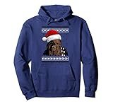 Star Wars Chewie Santa Hat Ugly Christmas Sweater Hoodie