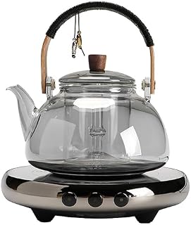 Smart Tea Making - Estufa eléctrica de cerámica con panel microcristalino, impermeable, a prueba de explosiones, protección de apagado automático, conservación automática del calor