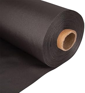 Waterproof Canvas Fabric 7Oz Heavy Duty Thick Outdoor Cover Material 150cm Wide (Black, Per Metre)