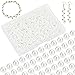 PandaHall Elite 6mm About 400Pcs Tiny Satin Luster Glass Pearl Round Beads Assortment Lot for Jewelry Making Round Box Kit White