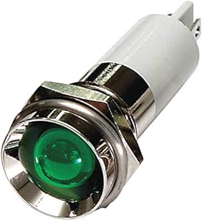 Protruding Indicator Light, 24V Dc Voltage, Led Lamp Type, 12Mm Mounting Dia Size,210413860