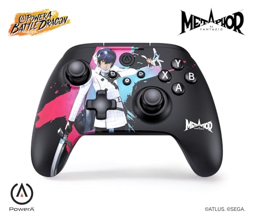 Image of PowerA Battle Dragon Wireless Controller for PC and Cloud Gaming, Magnetic Hall Effect, Asymmetric Rumble Motors, 20h Playtime - Metaphor: Refantazio Protagonist & Gallica (Not for iOS)