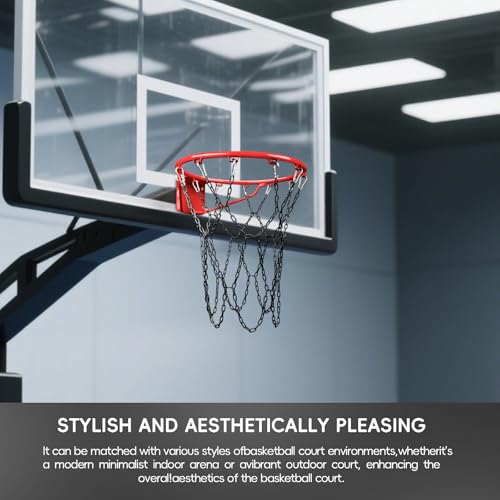 Image of Basketball Net Heavy Duty Replacement,Carbon Steel Chain Basketball net