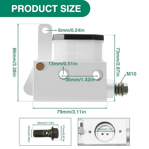 Image of Brake Master Cylinder Pump,Hydraulic Brake Master Cylinder Pump, Foot Brake Pump,Disc Brake Pump Suitable For Go Kart ATV UTV 4 wheel Motorcycle Modification Parts