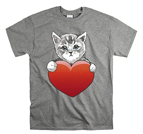 T-shirt chaton gris Sport Grey en taille M pour homme et femme