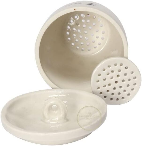 4pcs Lab 20ml 30ml 50ml Gooch Ceramic Porcelain Fine mesh Filter Asphalt Solubility Crucible high Temperature Resistant (Size : 30ml)