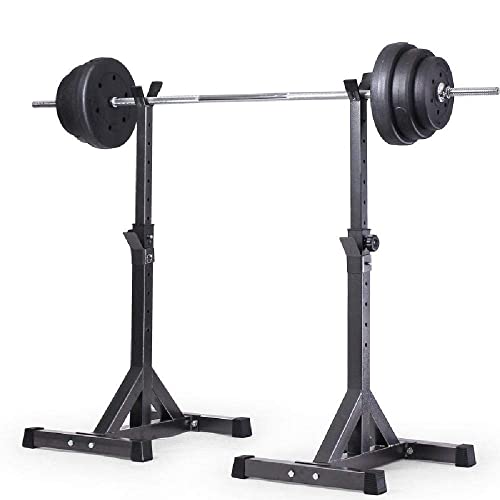 ERoomQ Squat Rack Stand Barbell Free Press Bench Home Gym Squat Rack Adjustable Barbell Rack Split Squat Rack Weightlifting Bench Press Home Fitness