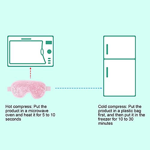 Cooling Eye Pack, Gel Bead Eye Pack Skin‑Friendly Relieve Eye Fatigue For Man For Woman(Pink) #TOP5