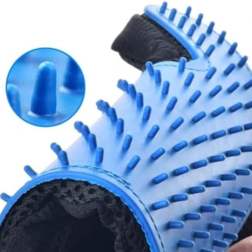 Luva Magnética Tira Pelos para Cães e Gatos, Escova de Higiene com Tecnologia Nano, Massageia e Dese