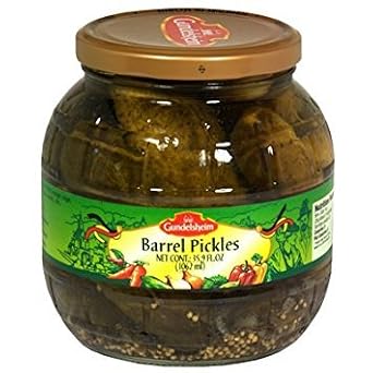 Gundelsheim Barrel Pickles 35.9 Oz Pack of 6
