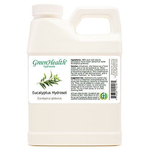 Eucalyptus Hydrosol (Floral Water) - 16 fl oz Plastic Jug w/Cap - 100% Pure (NOT Oil)