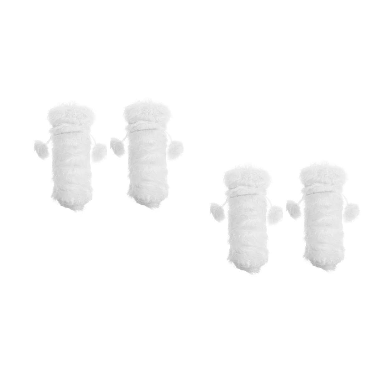 Cubiertas de botellas de vino de felpa PRETYZOOM para vestir tus botellas navideñas