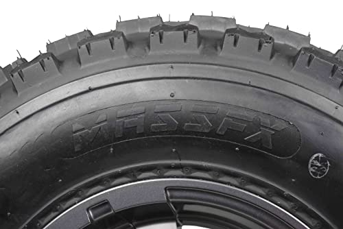 Massfx 22X7-10 Atv Front Tire & 10X5 4/144 Gun Metal Wheel Kit Fits Honda Trx, Kawasaki Kfx, Suzuki Z250 & Arctic Cat Dvx 22X7X10 (2 Pack) #TOP3