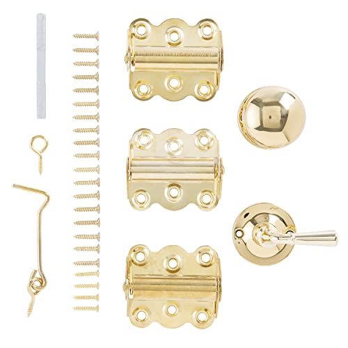 Wright Products V321Br Brass Bright Vinyl Or Wood Door Hardware Screen Set #TOP3