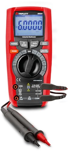 Triplett MM870 True RMS 6000 Count Precision Multimeter with LPF - AC/DC Voltage and Current, Resistance, Temperature, Capacitance, Frequency