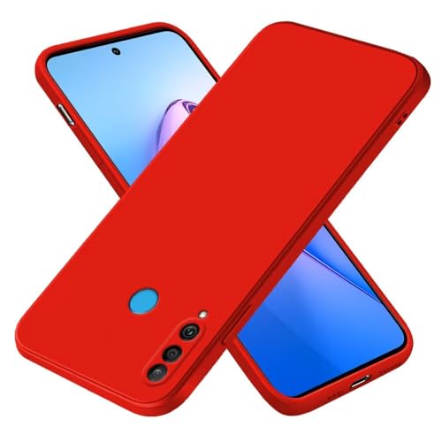 EASSGU Custodia per HUAWEI P30 Lite (6.15' Inches), Cover Morbida in Silicone TPU - Rosso Cina
