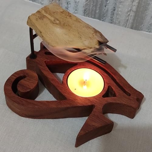 Suporte Incensário De Palo Santo Órus +10vela+50g palo Defumador