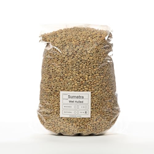 Image of Sumatra Unroasted Specialty Green Coffee Beans - Single Origin 100% Arabica - Bulk Wholesale Pricing (10 Pound Bag /4.5kg)