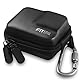 FiTSTILL Schwarze PU-Mini-Aufbewahrungstasche für INSTA360 ace pro 2/ace pro/ace, DJI Osmo Action 5pro/4/3, tragbar mit Doppelreißverschluss, Ace Pro 2-Tasche