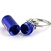 maycom Creative Turbo Keychain Blue Mini Nitrous Oxide Bottle Keyring Key Chain Ring Keyfob Stash Pill Box Storage