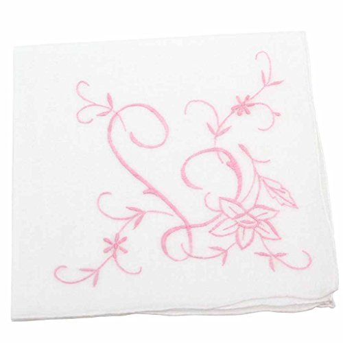 Greatlookz Extra Large Cotton Handkerchief with Monogram Embroidery