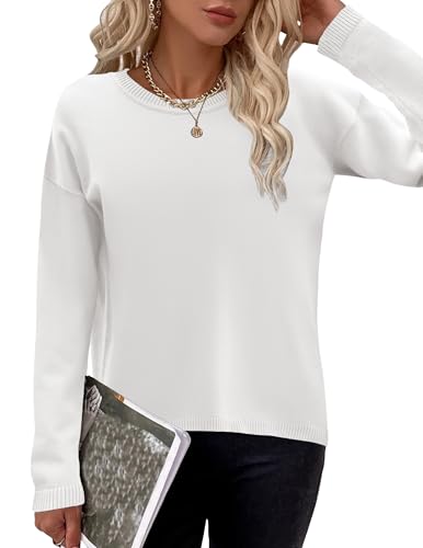 Image of Zeagoo Sweaters for Women Fall Outfits Trendy 2025 Long Sleeve Shirts Bussiness Casual Knit Pullover Sweater Tops