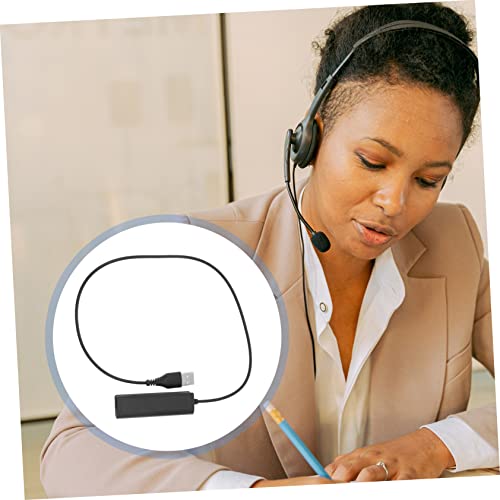 Uonlytech Pc Cabo adaptador Cabo Conversor USB RJ Adaptador USB para Headset Adaptador USB para Tele