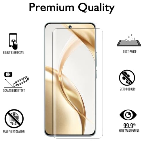 Accessoires de protection Huawei Honor 200 5G Coque magnétique Films en verre trempé Anneau béquille - vue 2