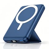 Ellewpoo per Magsafe Powerbank 10000mAh,Power bank per iPhone con Supporto