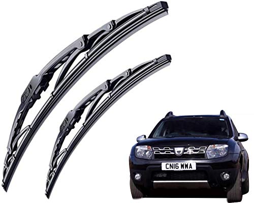 Image of WolkomHome High Performance OE Car Wiper Blade Replacement set of 2 Pc Right 20 inch Left 20 inch for Renault Duster Old