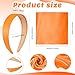 Fumwase 4 Pcs 60s 70s Hippie Costume Accessories Set for Women Disco Earrings Sunglasses Headband Scarf Halloween Party Costume (Orange)