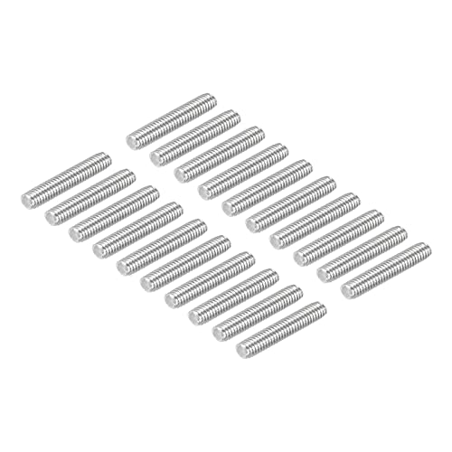 Varillas roscadas M4 resistentes de acero inoxidable 304 para pernos en U, 50 unidades