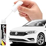 ACUDY 2-in-1 Car Scratch Remover Touch Up Paint Pen | Deep Scratch Repair Pen for Cars | Universal White Automotive Paint | Easy Use for Minor Paint Fix | All Car Brands Compatible (White)