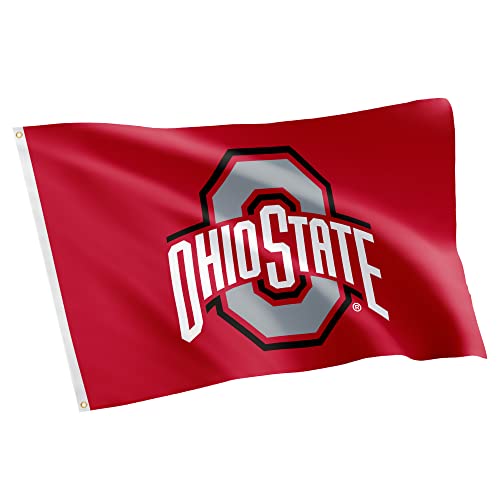 Desert Cactus Ohio State University OSU Flag - 3 x 5 Feet Buckeyes Banner Indoor/Outdoor Durable Fabric 100% Polyester Design (Style 8)