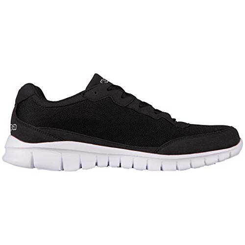 Kappa Kappa Herren Rocket Low Top, Schwarz 1110 Black White, 46 EU