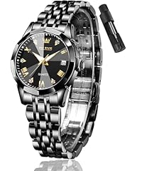 black watches for women: black dial