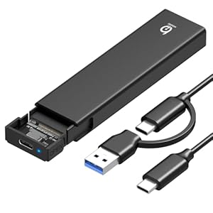 Xiaobi M.2 NVMe SSD Gehäuse, NVME Gehäuse USB 3.2 Gen 2 10 Gbps für NVMe PCIe M-Key/M+B Key M.2 NVMe USB Adapter in 2230/ 2242/ 2260/ 2280 Unterstützt UASP und Trim