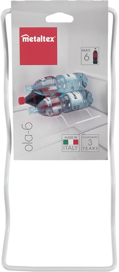 Portabottiglie Metaltex Impilabile - Set Da 2 Per Frigo | Organizza 10 Bottiglie Di Vino/Birra/Bevande - Foto 5