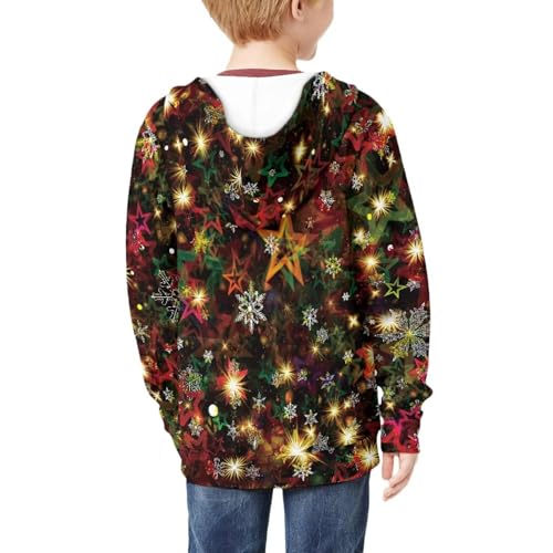 Hoodies for Kids Hooded Jacket Tops with Pocket Full Zip Up Sweatshirts for Boys Girls4