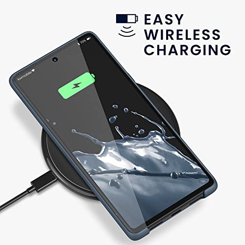 kwmobile Case Compatible with Google Pixel 6 Pro Case - TPU Silicone Phone Cover with Soft Finish - Dark Slate by kwmobile - Image 5