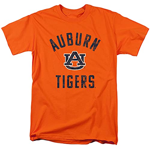 Auburn University Official One Color Au Tigers Logo Unisex Adult T-Shirt, Orange, Medium