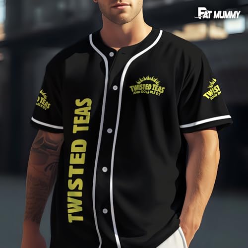Camiseta de beisebol Captain Fan, camiseta de beisebol do Capitão para homens e mulheres, Chá preto